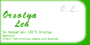 orsolya leh business card